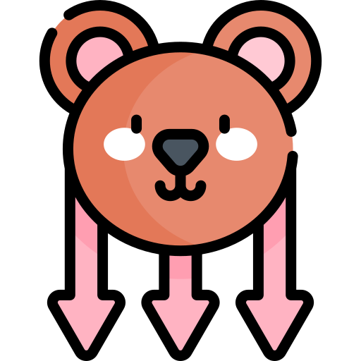 Bear Kawaii Lineal color icon