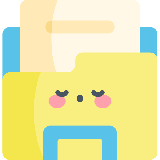 Folder Kawaii Flat icon