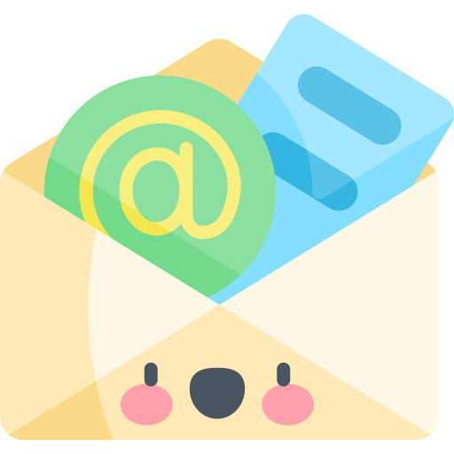 Email Kawaii Flat icon