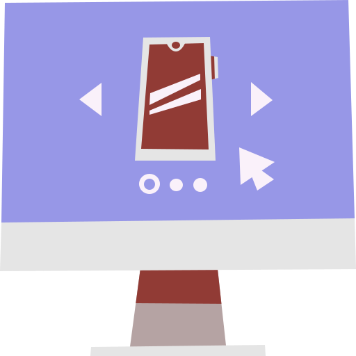 telefon Cartoon Flat ikona
