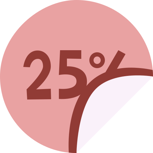 25 percent Cartoon Flat icon