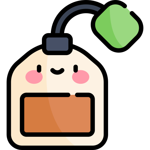 Tea bag Kawaii Lineal color icon