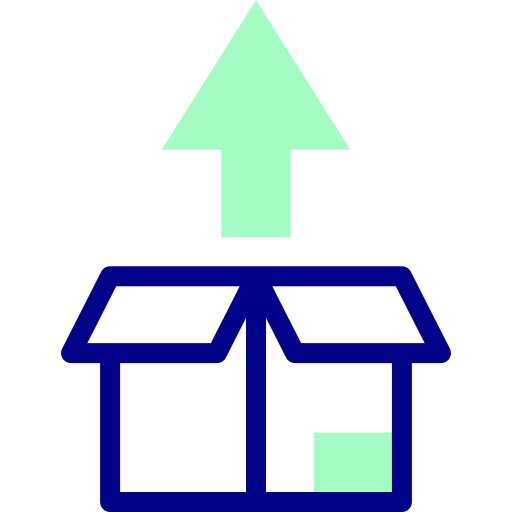 箱 Detailed Mixed Lineal color icon