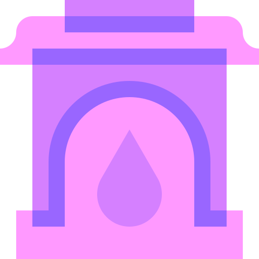 Fireplace Basic Sheer Flat icon