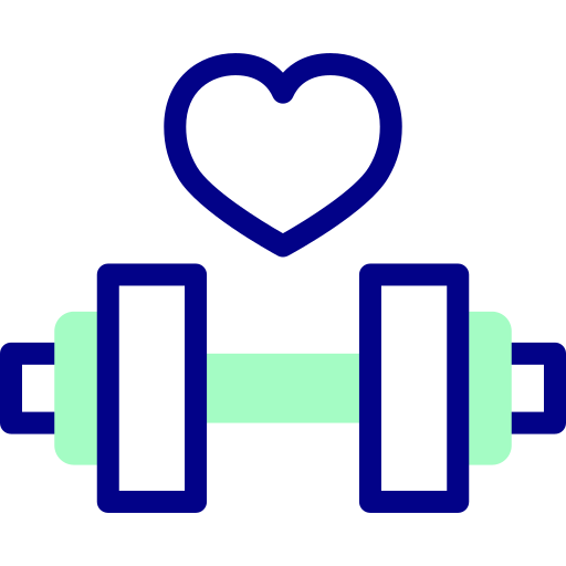 Fitness Detailed Mixed Lineal color icon