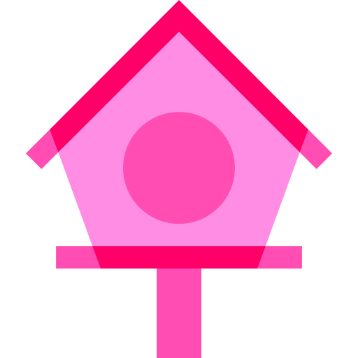 casa del pájaro Basic Sheer Flat icono