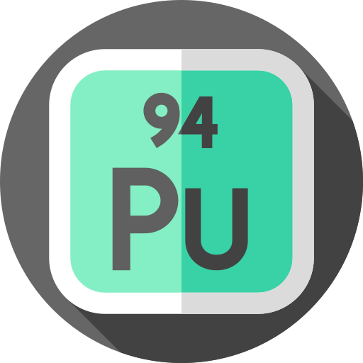 plutonio Flat Circular Flat icono