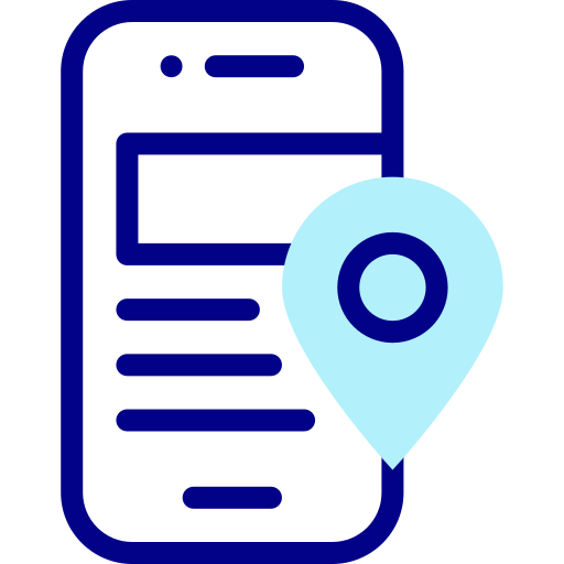 Location Detailed Mixed Lineal color icon