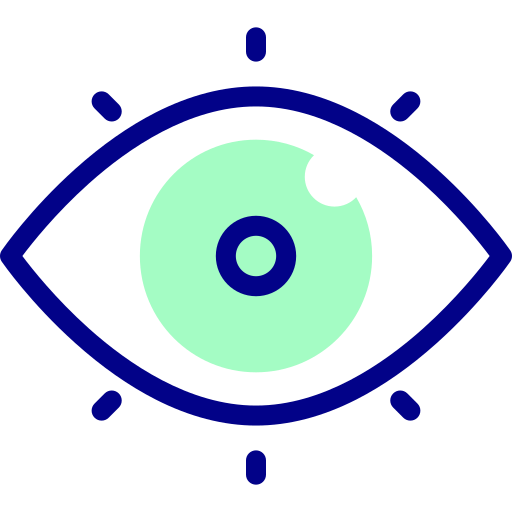 Vision Detailed Mixed Lineal color icon