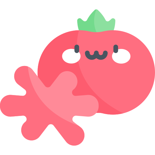 pomidory Kawaii Flat ikona