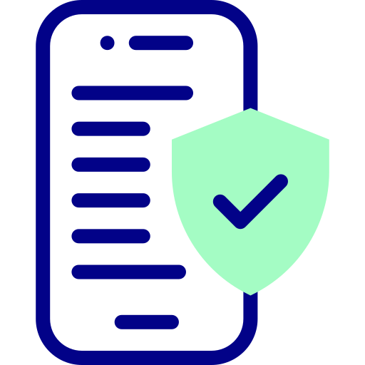 Secure Detailed Mixed Lineal color icon