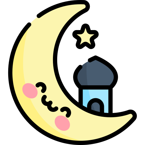 Ramadan Kawaii Lineal color icon