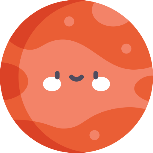 火星 Kawaii Flat icon