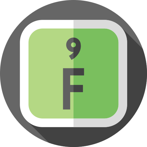 fluoro Flat Circular Flat icona