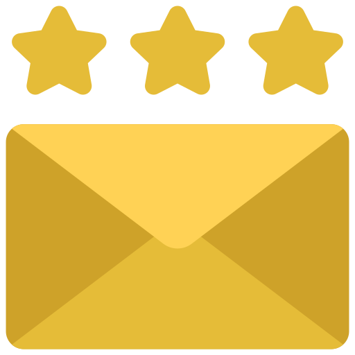 correo electrónico Juicy Fish Flat icono
