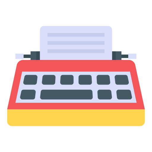 schrijfmachine Generic Flat icoon