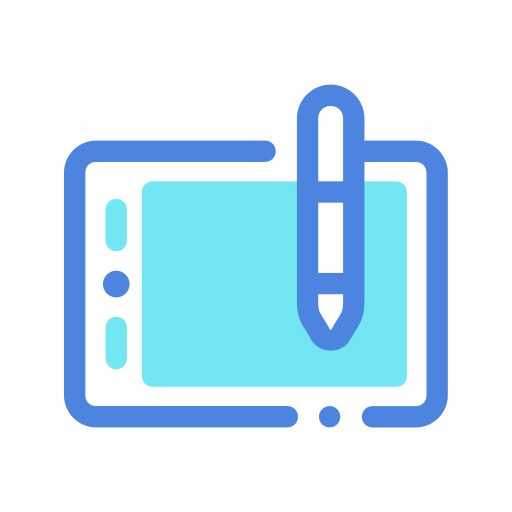 Graphic tablet Generic Blue icon