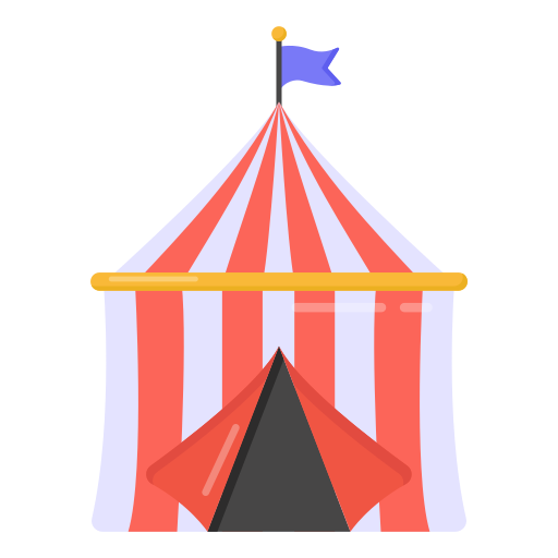 tienda de circo Generic Flat icono
