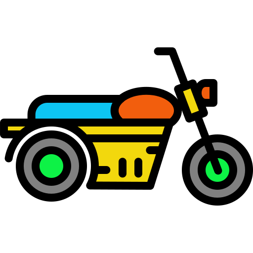 motocykl Generic Outline Color ikona