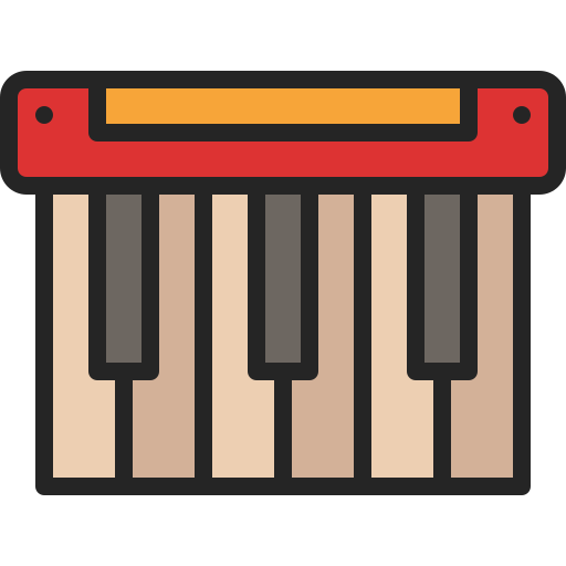 pianoforte Generic Outline Color icona