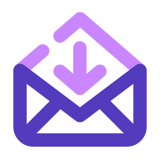 Incoming mail Generic Outline Color icon