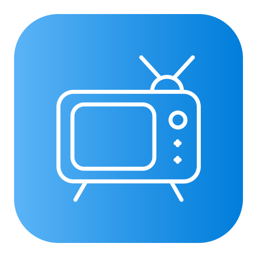 tv Generic Flat Gradient icoon