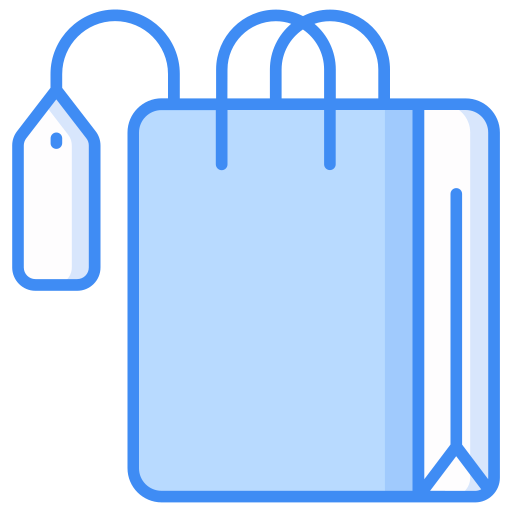 Shopping bag Generic Blue icon