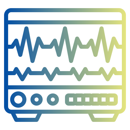 monitor de frequência cardíaca Generic Gradient Ícone