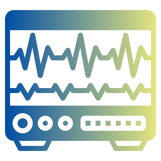 monitor de frequência cardíaca Generic Flat Gradient Ícone