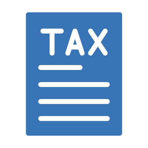 Taxation Generic Blue icon