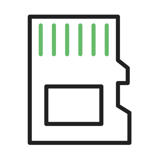 sd card Generic Outline Color иконка