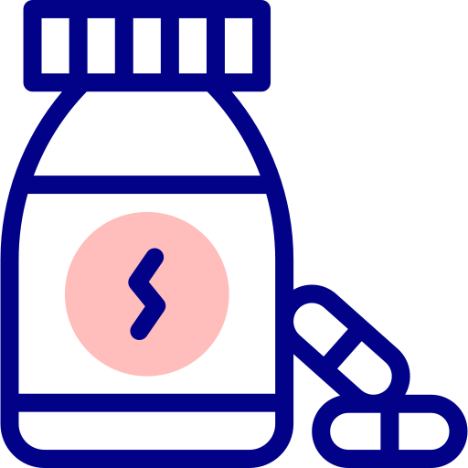 鎮痛剤 Detailed Mixed Lineal color icon
