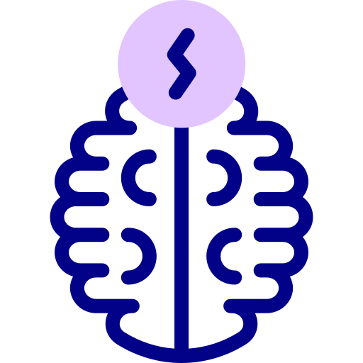 脳 Detailed Mixed Lineal color icon