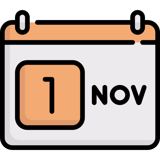 noviembre Special Lineal color icono