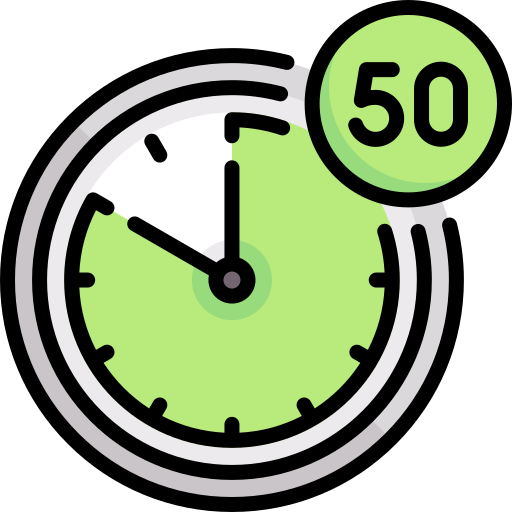 50 minutes Special Lineal color icon