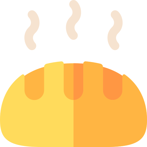 pan de molde Basic Rounded Flat icono