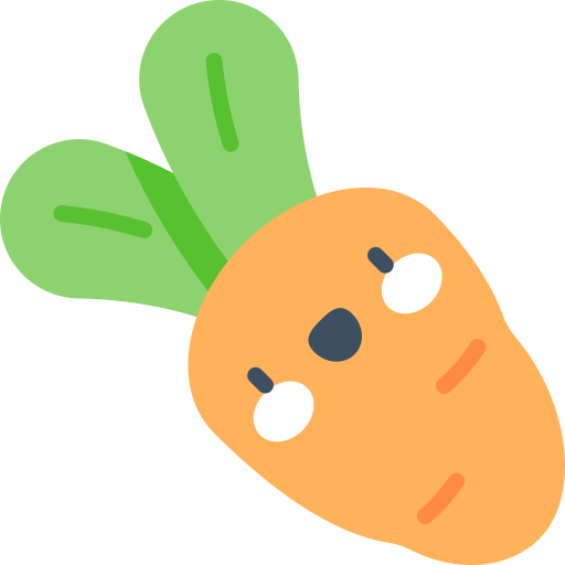 Carrot Kawaii Flat icon