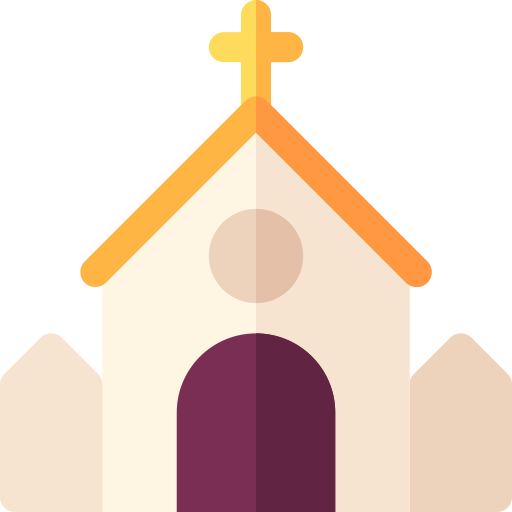 교회 Basic Rounded Flat icon