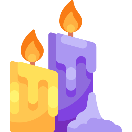 Candles Special Shine Flat icon