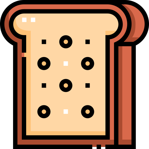 Bread Detailed Straight Lineal color icon
