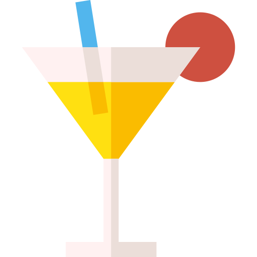 cocktail Basic Straight Flat Icône