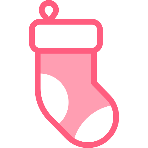 calcetín de navidad Detailed color Lineal color icono
