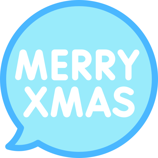 Merry christmas Detailed color Lineal color icon