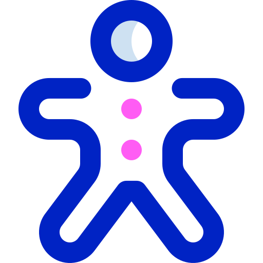hombre de pan de jengibre Super Basic Orbit Color icono