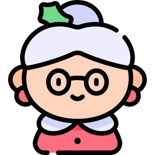 frau claus Kawaii Lineal color icon