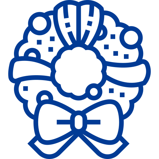 Wreath Detailed bright Lineal icon