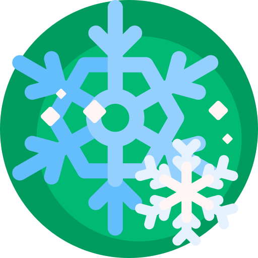 Снежинки Detailed Flat Circular Flat иконка