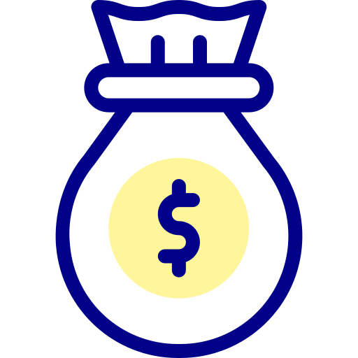 bolsa de dinero Detailed Mixed Lineal color icono