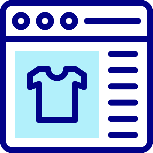 Online shopping Detailed Mixed Lineal color icon