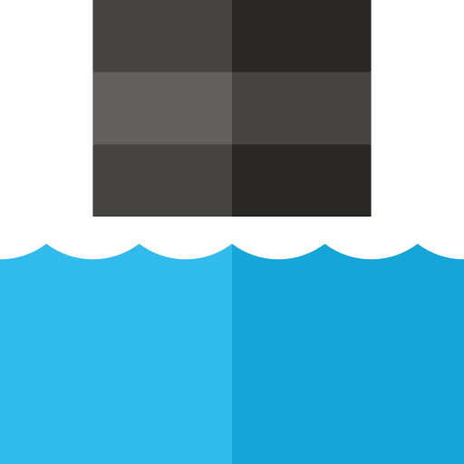 jezioro danych Basic Straight Flat ikona